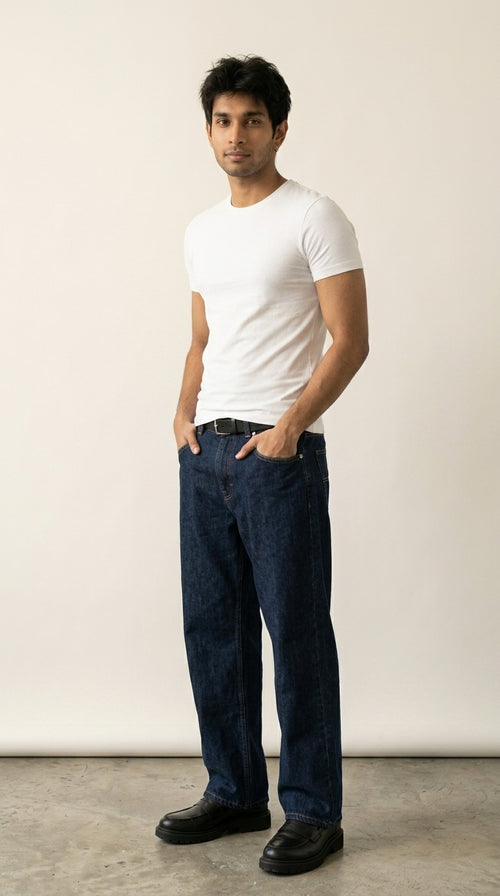 Hallberd classic crew neck t-shirt in cotton-elastane stretch, 240 GSM, regular fit
