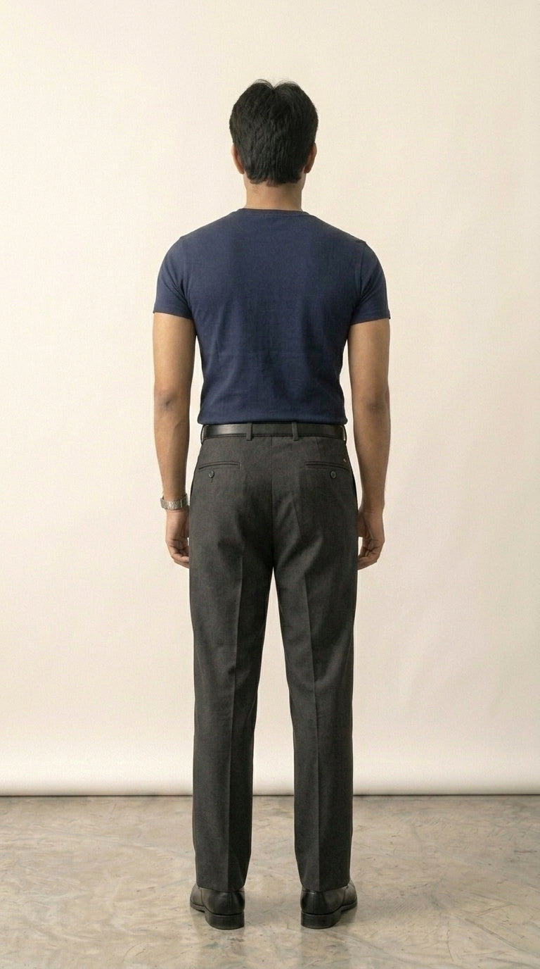 Navy Cotton Stretch Tee