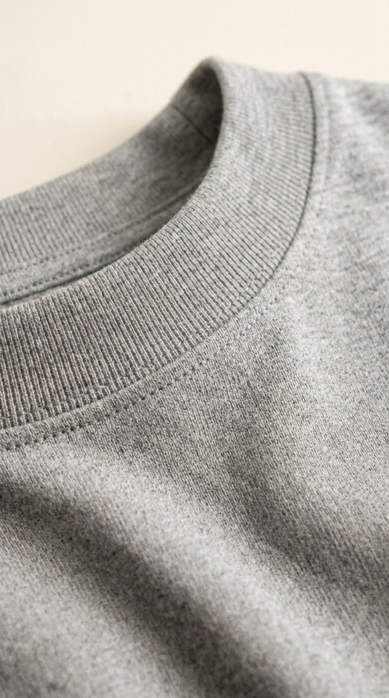 Grey Unisex Basics Oversized Tee