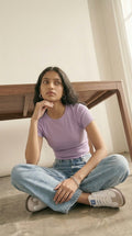 Lavender Crop Tee