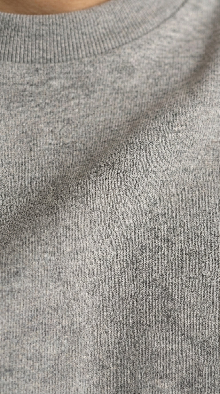 Grey Unisex Basics Oversized Tee